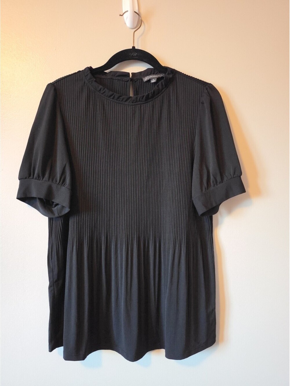 Adrianna Papell Black blouse women's Small new